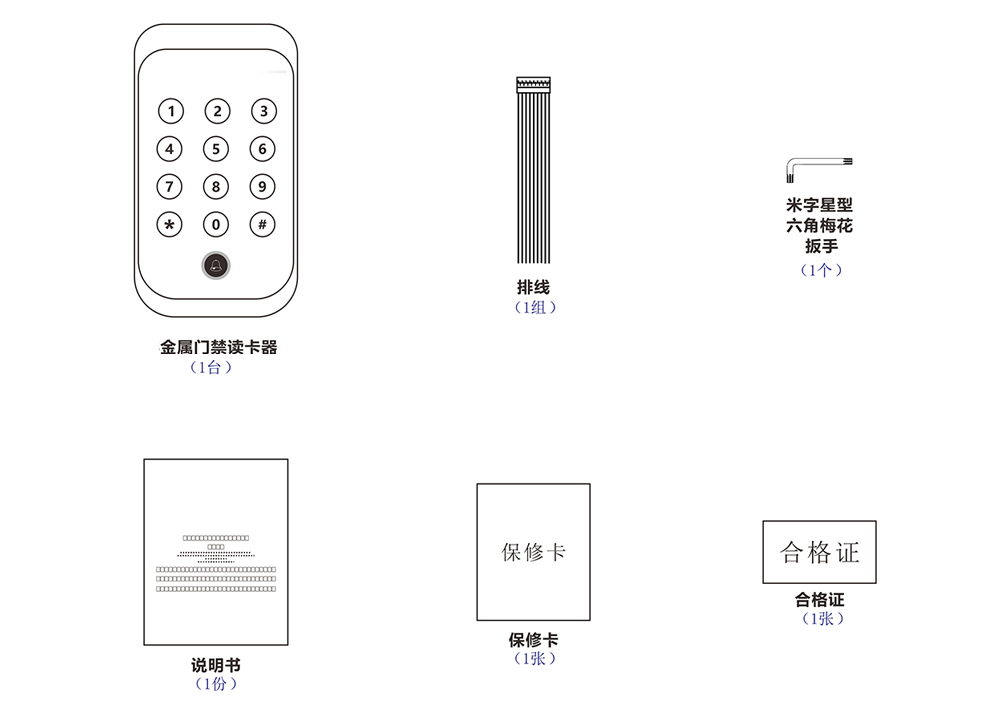 門禁讀卡器的配件