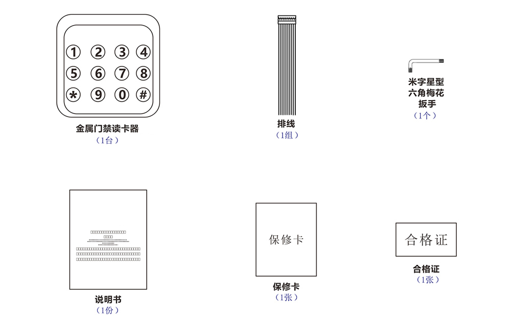 門禁讀卡器的配件