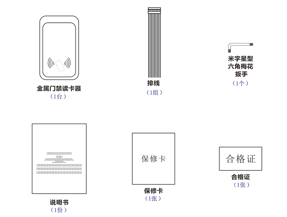 門禁讀卡器的配件