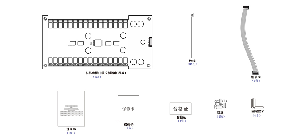 電梯門禁控制板的配件